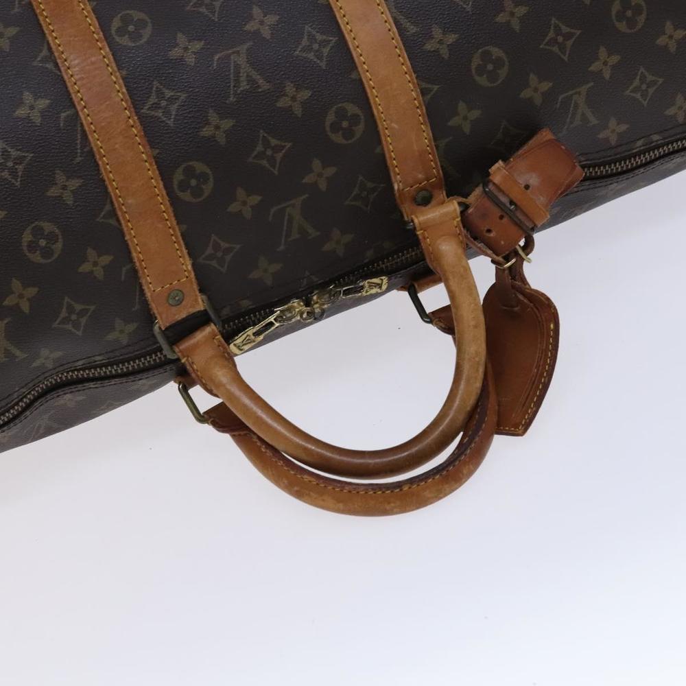 LOUIS VUITTON Monogram Keepall 55 Boston Bag M41424 LV Auth EC703 - Picture 7 of 16
